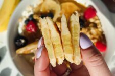 Mini Banana Greek Yogurt Pancakes