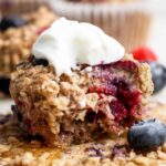 Triple Berry Baked Oatmeal Cups