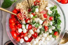 Fresh Caprese Quinoa Salad (15g Protein!)