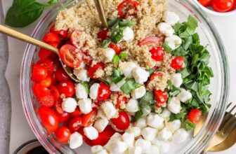 Fresh Caprese Quinoa Salad (15g Protein!)