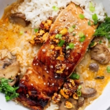 Brothy Salmon and Rice Recipe